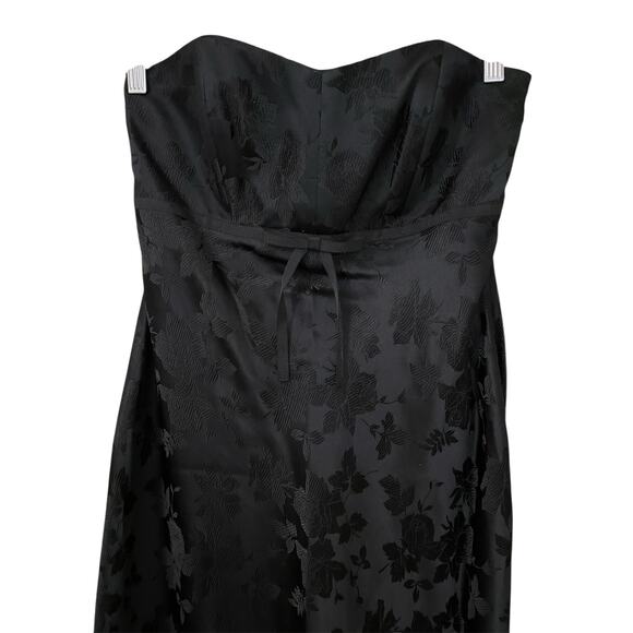 Vintage Y2K Banana Republic Strapless Mini Dress 6P 100% Silk Floral Whimsigoth - Picture 3 of 14